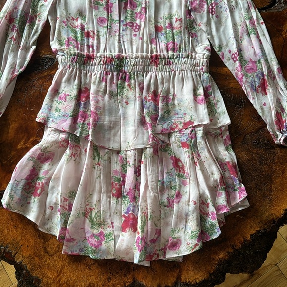 NWT Love Shack Fancy Popover Shimmering Springs Dress M - Picture 10 of 11